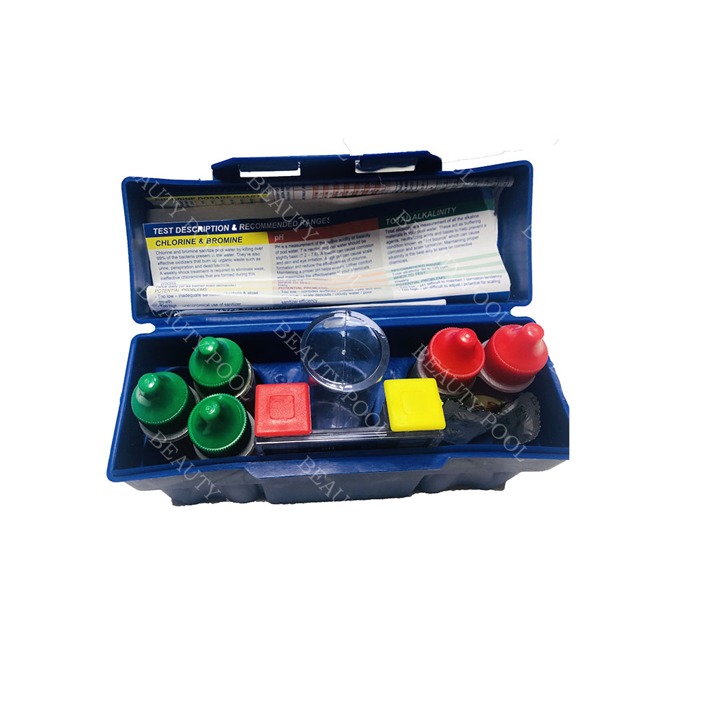 60607 4 Way Test Kit With DPD Tablets PH CL Alkalinity Acid Demand